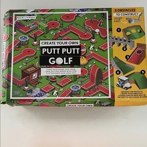 Create Your Own Putt Putt Golf Set - Green and Red